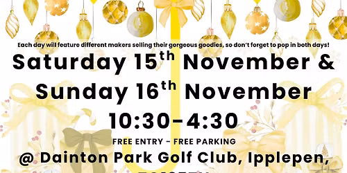 Meet The Maker Christmas Market 