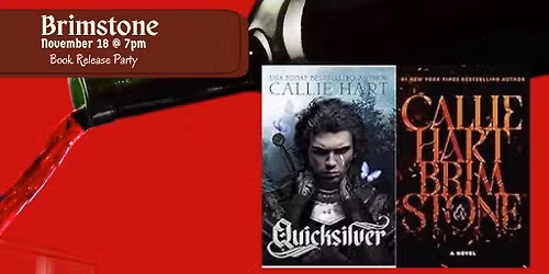 \ud83d\udcda\ud83c\udf77 Brimstone: Quicksilver Book 2 Release Party \ud83c\udf77\ud83d\udcda