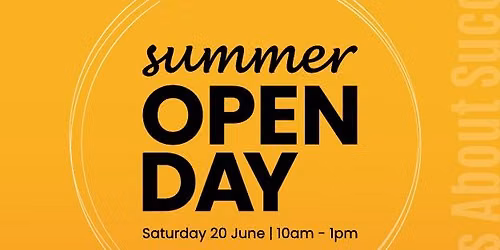 Summer Open Day | 20 June 2026
