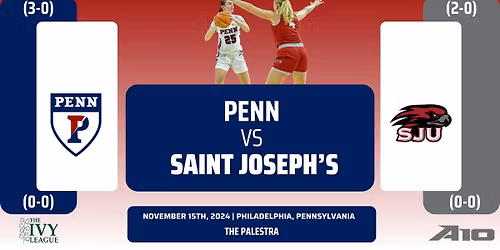 Philadelphia Big 5: Pennsylvania Quakers Women's Basketball vs. Saint Joseph's Hawks