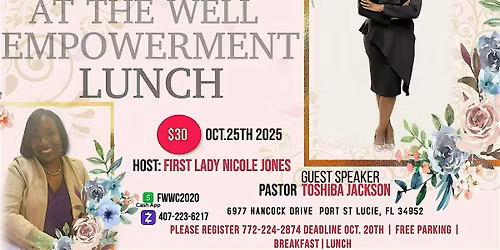 FAITH WITHOUT WALLS CHURCH- WOMAN AT THE WELL EMPOWERMENT  LUNCH