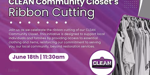 CLEAN Community Closet's Ribbon Cutting