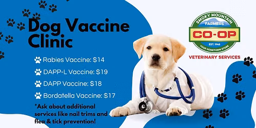 Dog Vaccine Clinic - Morristown, TN