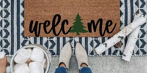 Family Advocacy Center; Door Mat Workshop + Kids Pine Cone Activity