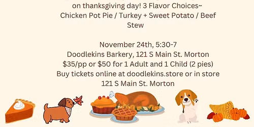 Furry Feast! Nov 24th 5:30-7:00pm