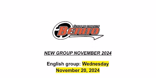 New Group starting Thursday, November 20th, 2025