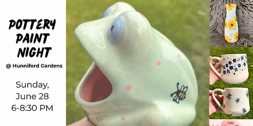 Pottery Paint Night in the Greenhouse