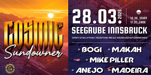 Cosmic Sundowner - Seegrube Innsbruck 