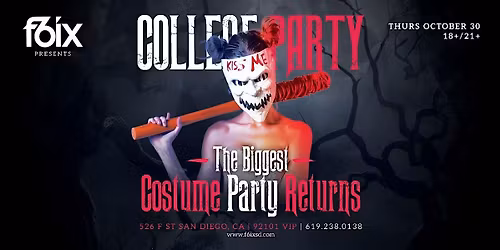 The Biggest 18+\/21+ College Night Halloween Party 10\/30