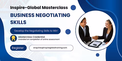 Business Negotiating Skills Masterclass - LONDON