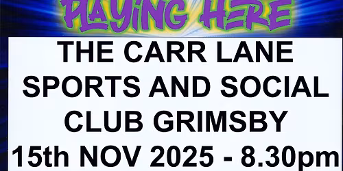 "SCOUNDRAL DAYZ" 80's TRIBUTE ARE STARRING AT THE CARR LANE CLUB GRIMSBY SAT 15th NOV 2025 - 8.30pm