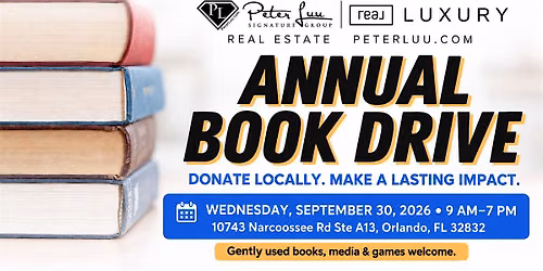 Annual Book Drive | Peter Luu Signature Group
