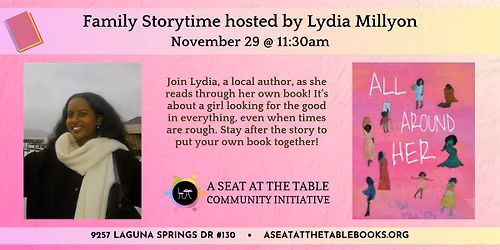 Small Business Saturday: Storytime with Lydia Millyon