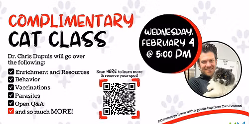 1-Hour Complimentary Cat Class