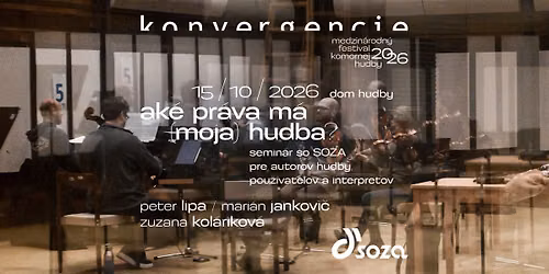 Ak\u00e9 pr\u00e1va m\u00e1 (moja) hudba? \/ semin\u00e1r so SOZA
