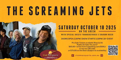 The Screaming Jets at Club Macquarie