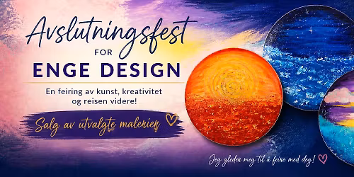 Avslutningssalg og fest for Enge design 