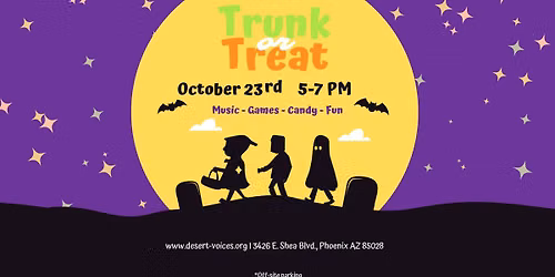 Trunk or Treat at Desert Voices \ud83d\udc7b