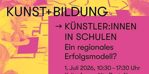 KUNST+BILDUNG K\u00fcnstler:innen in Schulkooperationen