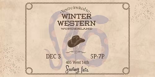 Western Wonderland Holiday Party at Saving Face
