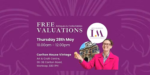 Free Antiques & Collectables Valuation Event- Carlton House Vintage