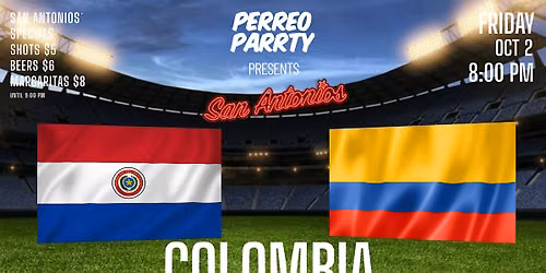Colombia vs Paraguay: Soccer Game Watch Party at San Antonios Reggaeton Bar