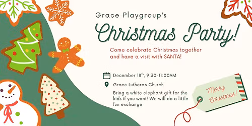 Grace Playgroup Christmas Party