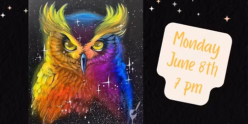 Candle & Canvas Summer Bundle! "Cosmic Owl"