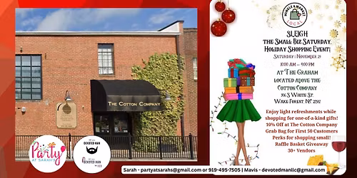 Mingle & Market Local: Sleigh the Small Biz Saturday Holiday Shopping Event! 