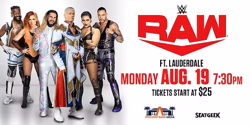 WWE RAW at First Horizon Coliseum at Greensboro Complex
