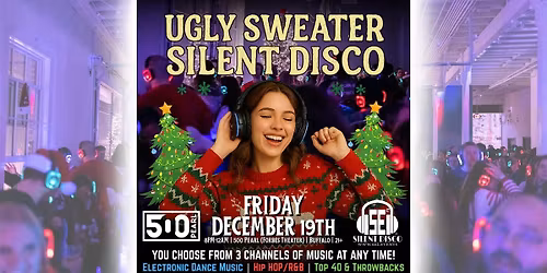 Ugly Sweater Christmas Silent Disco at 500 Pearl! (Forbes Theater) 12\/19\/25