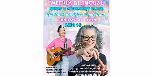 Domingos en Espa\u00f1ol - Weekly Bilingual Music & Movement