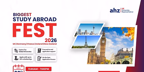 AHZ Biggest Study Abroad Fest 2026 @ Movenpick Hotel, Islamabad