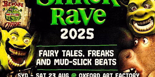 SHREK RAVE SUNSHINE COAST