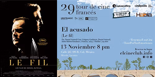 El acusado \/ 29 Tour de Cine Franc\u00e9s en M\u00e9rida