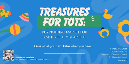 Treasures for Tots! Buy Nothing Market for Families of 0-5yo