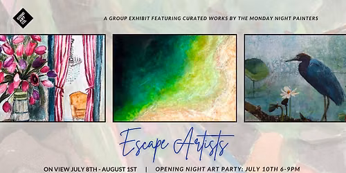 ESCAPE ARTISTS | A Group Exhibition Retrospective from The Monday Night Painters