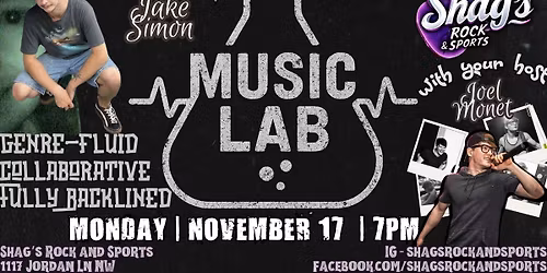 Music Lab Monday Episode 4 LIVE@Shag's