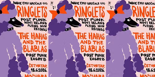 Indie emo nao\u010dale gig: Ringlets i The Hahas and the Blablas u Mo\u010dvari