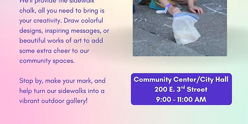 Chalk the Walk! City Hall & Community Center