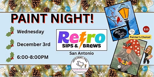 PAINT NIGHT at Retro Sips & Brews