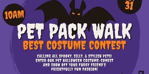 Halloween Costume Contest Pet Pack Walk