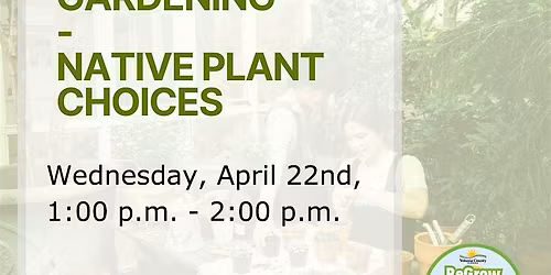 Homegrown Gardening - Native Plant Choice