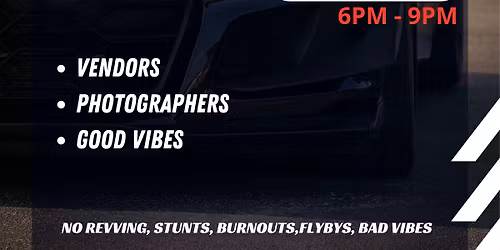 Car meet at Rose Bros Furniture 