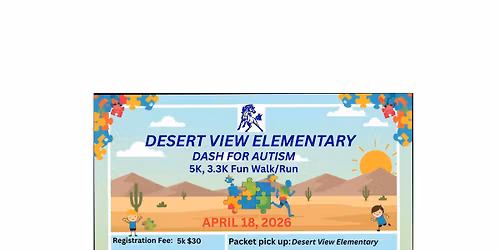 Desert View Elementary Dash for Autism