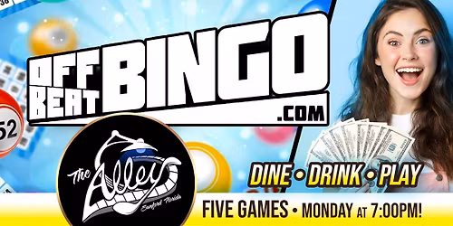 OFF BEAT BINGO | Every Monday at The Alley