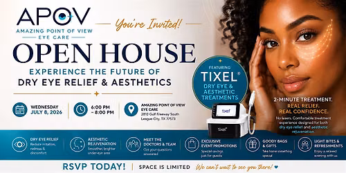 APOV Open House Experience the Future of Dry Eye Relief & Aesthetics