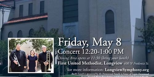 Bach\u2019s Lunch May 8th with James Bogs, Dwaine Hubbard and Lydia Lim, 