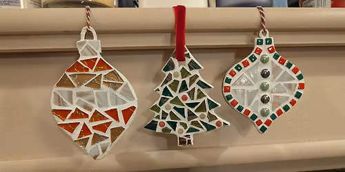 Christmas Mosaic Bauble Workshop with Pause to Craft