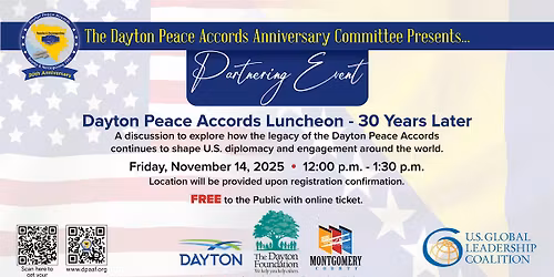 Dayton Peace Accords  - 30 Years Later Luncheon